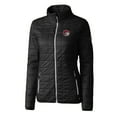 thumbnail image 2 of Women's Cutter & Buck Black Winston-Salem State Rams Rainier Eco Insulated Puffer Full-Zip Jacket, 2 of 3