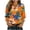 A25 Orange, variant on Blouses for Women Dressy Casual V Neck Tropical Leaf Print Roll up 3/4 Sleeve Tops Summer Breathable Lightweight Work Office Shirts Comfortable Flowy Tunic Tshirt XXL