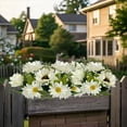 thumbnail image 4 of Meiiso 6-Head Artificial White Sunflowers (Pink Sunflower Stems, Artificial Sunflowers), 1 Bouquet of Artificial Flowers, Sunflower Chrysanthemum Peony Flowers for Table Home Wedding Decoration, 4 of 8