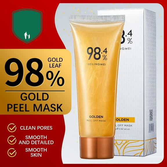 Gzwccvsn Gold Peel Mask Exfoliating Deep Clean Blackhead Cutin Soft Flattened Skin For Men And Women Smear Mask face, body skincare korean