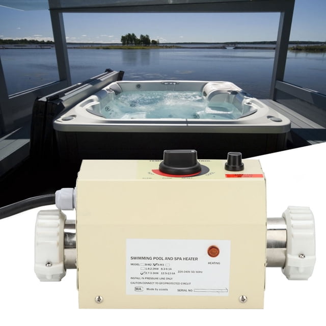 Calentador de Baño de Agua, Calentador de Piscina de Acero inoxidable para Piscina para Bañera de Spa