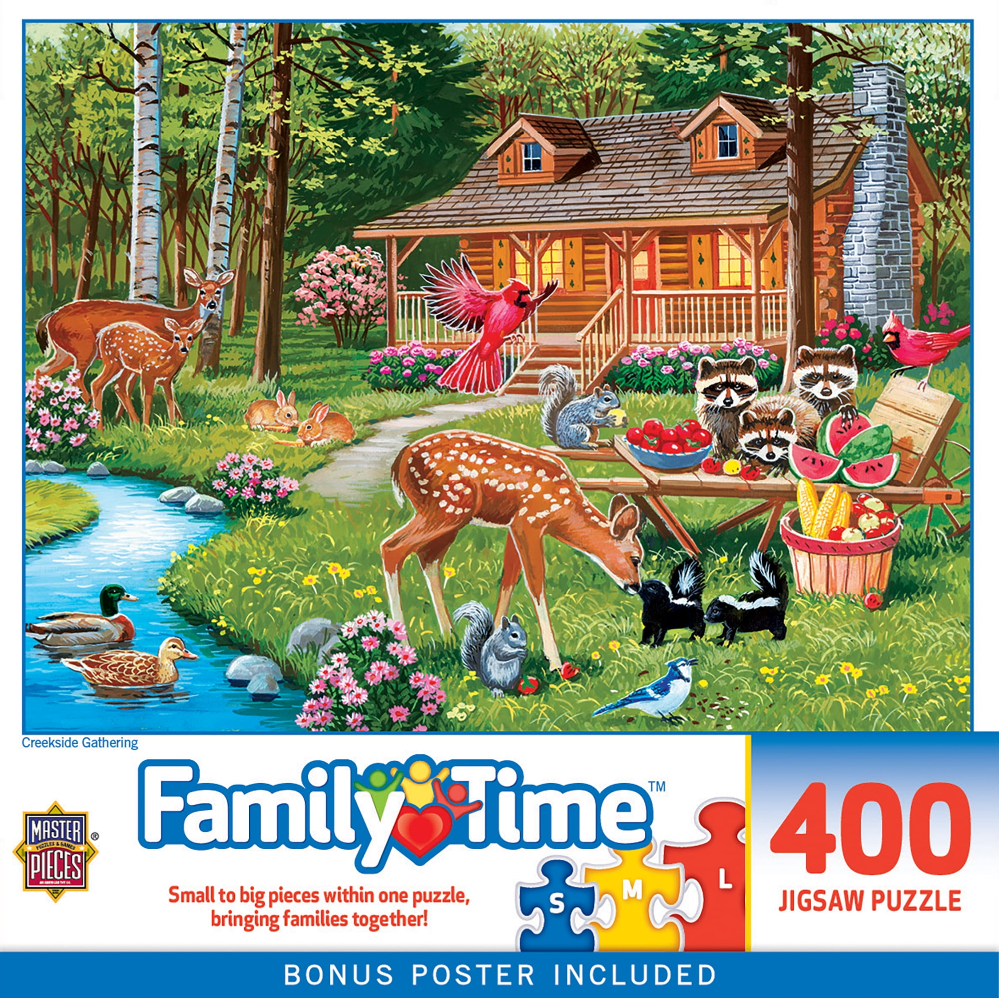 MasterPieces, Jigsaw Puzzle, Creekside Gathering, 400 Pieces