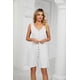 thumbnail image 3 of Vestidos de verano para mujer, sin mangas, informales, con vuelo, con botones, vestido midi, 3 of 7