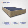 thumbnail image 3 of LASE Muebles Base para Cama Box Matrimonial Resistente para Colchón Tapiz Lino Oxford, 3 of 7
