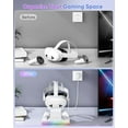 thumbnail image 6 of Charging Dock for Meta Quest 3 & Quest 3S, Charging Station for Oculus Quest 3S/Quest 3 Accessories with RGB Light, Stand for VR Heatset with 2 Rechargeable Batteries, Support Elite Strap, 6 of 7