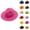 Hot Pink, variant on Unisex Panama Beret Straw Hat – Foldable Wide Brim Sun Hat, Lightweight Breathable Summer Fashion Accessory, Casual Beachwear Beret Style Fedora for Travel