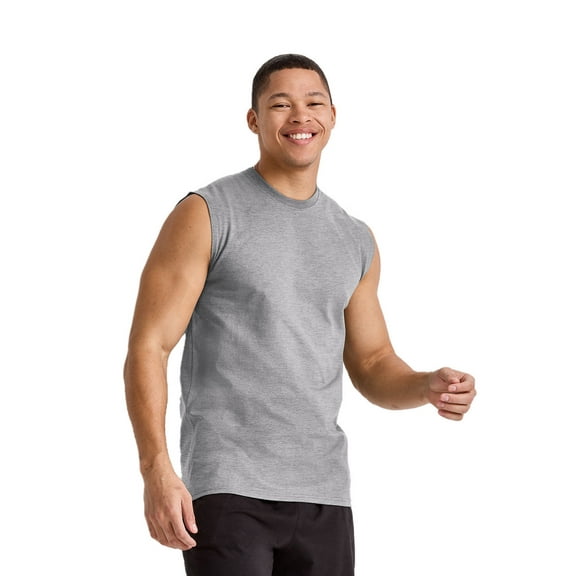 Hanes Men's Essentials Midweight Sleeveless Muscle Tee, Sizes S-3XL