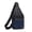 Blue, variant on Versatile Sling Bag, Adjustable Shoulder Backpack, Lightweight Daypack for Hiking and Camping, Earphone Hole for Music Lovers, Perfect for Men and Women, Black