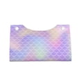 thumbnail image 4 of Lsque Fish Scale1 Printed Long Tissue Box Cover Holder, Facial Paper Organizer Dispenser,Triangle with Bottom Belt, PVC Leather Decorative Organizer, 4 of 9