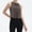 Gray, variant on Women's Loose Fit Yoga Tank Top with Flowy Tailcoat Back Design for Sports Workouts Gym Sessions Outdoor Activities Casual Wear or Layering Over Bras Blue M