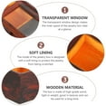 thumbnail image 6 of UPKOCH 1Pcs Trinket Box Dark Brown Wood Rectangular 3.54x2.75x1.61in For Birthday, 6 of 8