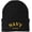 Black, variant on Navy Veteran Embroidered Beanie Hat | USA Military Patriotic 100% Acrylic Winter Knit Cap for Men & Women (White)
