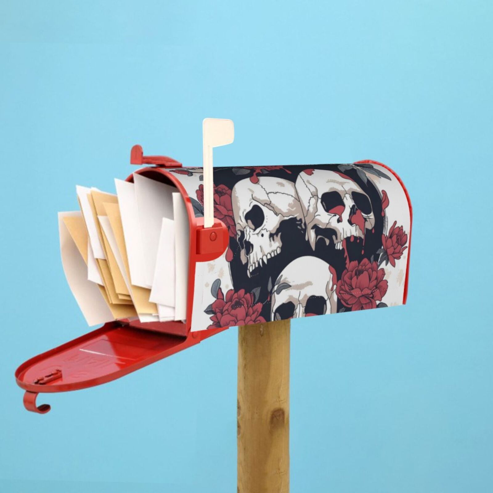 Kdxio Magnetic Mailbox Cover 21x18 in Mailbox Cover Outdoor Decoration Holiday Mailbox Covers for Home Garden Yard-21x18 in