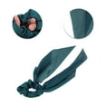 thumbnail image 3 of Unique Bargains 1 Pc Solid Tie Triangle Ribbon Scrunchies for Home Blackish Green, 3 of 6