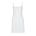 thumbnail image 5 of Sngxgn Women's Long Full Slip Dress Sleeveless(White,XL), 5 of 8