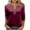 Red., variant on Agkizg Womens Fall Clothing Plus Size Womens Tops Long Sleeve Blouses Button V Neck 3/4 Raglan Sleeve Loose Fitting Casual T Shirts for Fall Winter L