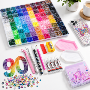 Bedazzling Kit 7200090 Colors 3mm Rhinestones - Art