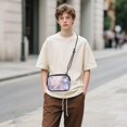 thumbnail image 6 of FORMRS Mini Crossbody Bag for Women Adjustable Rope Shoulder Casual Phone Purse, Purple Marble Pattern, 6 of 7