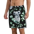 thumbnail image 2 of Disketp Men'S Swim Trunks Hawaiian Breathable Surf Beach Swimsuits Mesh Lining Beach Shorts With Pockets-Cartoon Koala Bear, 2 of 9