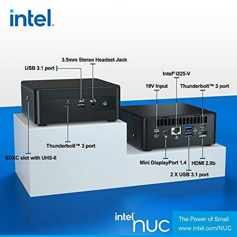 Intel NUC NUC11PAHi5 Mini PC, Windows 11 Pro, Four-Core i5, 16GB RAM, 512GB  SSD, WiFi 6, Thunderbolt 3, 8K UHD