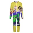 thumbnail image 4 of Super Why Men's Hooded Jumpsuit - Zip Up One Piece Pajamas Soft Cozy Winter Warm Plush Loungewear, 4 of 8