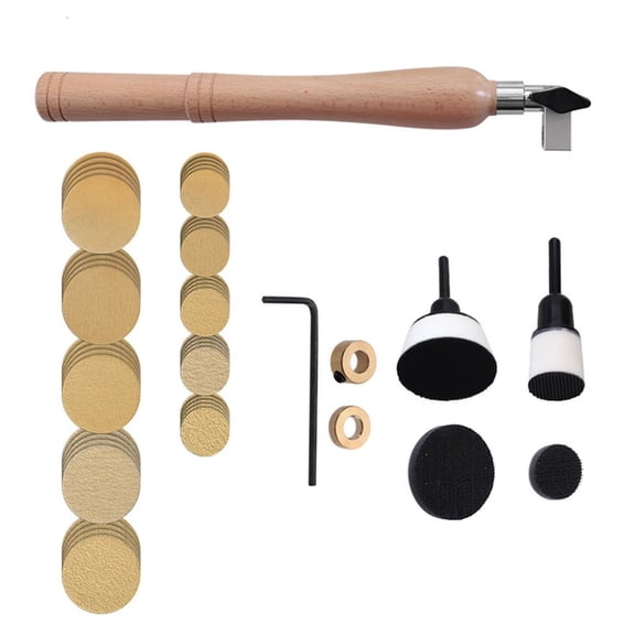 CEORPER Bowl Sander Sanding Discs Bowl Sander Kits Sander Wood Sanding Tool With Handle