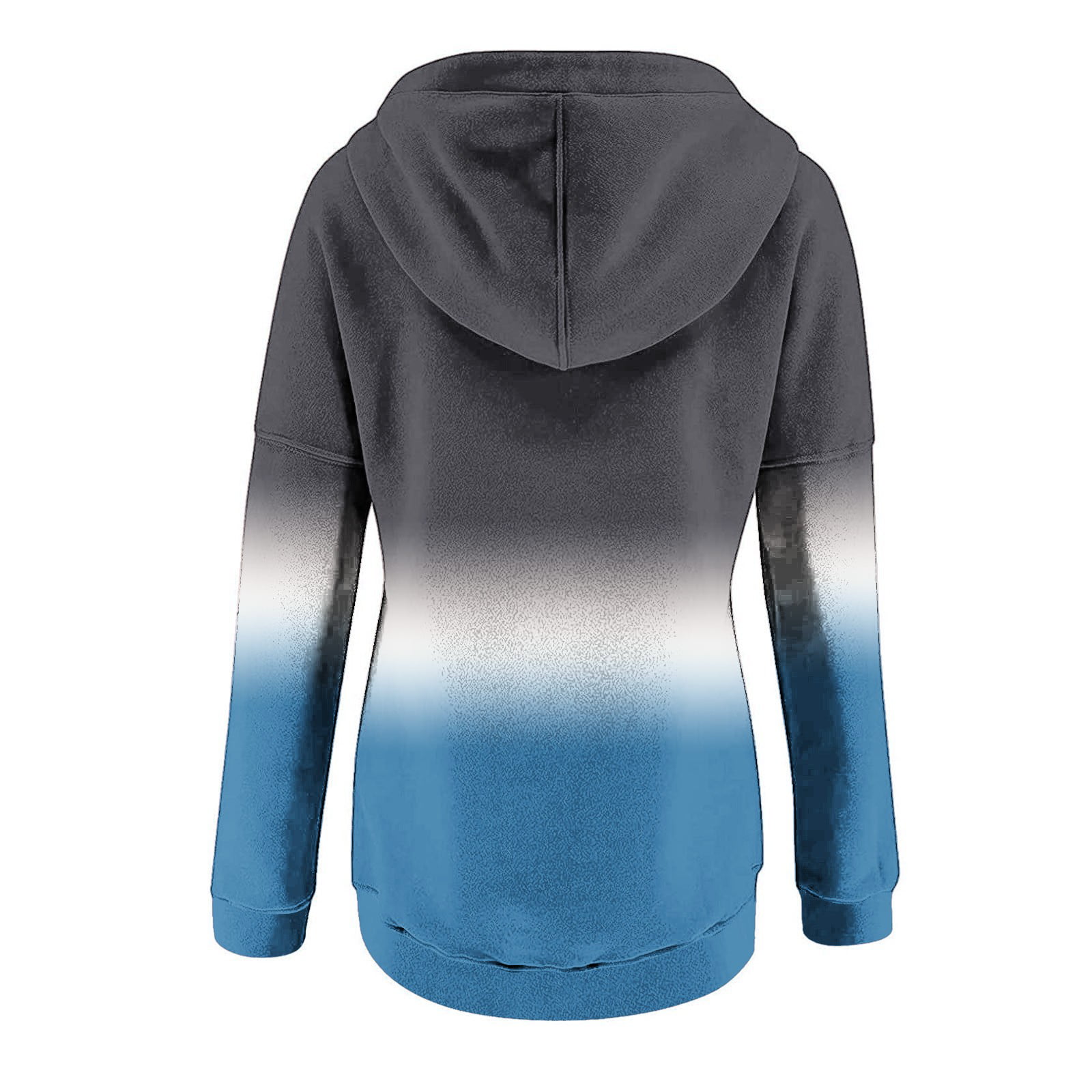 Qleicom Women's Tie Dye Hoodie Plus Size Hooded Sweatshirt with Pocket  Drawstring Pullover Hoodie Long Sleeve Casual Tops Blue : :  Clothing, Shoes & Accessories