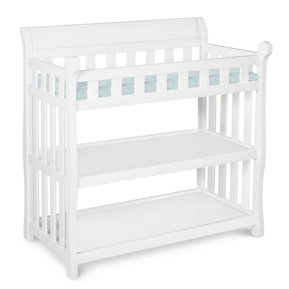 Delta Children Eclipse Changing Table with Pad, White