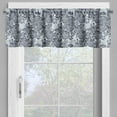 thumbnail image 2 of Ambesonne Floral Window Valance, Detailed Bindweed Flowers, 54" X 12", Blue Grey Night Blue, 2 of 5
