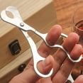 thumbnail image 5 of Stainless Steel Cigar Scissors Cigar Cutter Cigar Cutter Cuban Cigar Accessories Cool Gadgets  Smoking Accessories (style one), 5 of 6