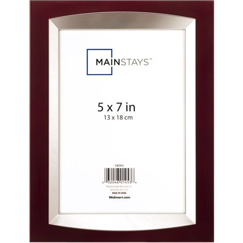 Mainstays 2Tone 5" x 7" Metal Picture Frame, Red, Set of 2 Walmart