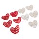 thumbnail image 5 of Bolas Decorativas De Relleno De Corazón, Bola De Ratán Multifuncional En Forma De Corazón, Compacta, Ligera, 10 Piezas Para Vacaciones, 5 of 7