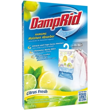 DampRid Hanging Moisture Absorber, Citrus Fresh, 14 Oz