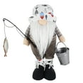 thumbnail image 2 of YATAV Plush Gnome Fisherman Christmas Ornament - Santa Claus Holding Fishing Pole with Fish on The Line Christmas gift for Dad or Husband(A), 2 of 5