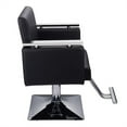 thumbnail image 3 of Hairdressing Chair Square Base Boutique Hair Salon Special Beauty Chair Black, 3 of 7