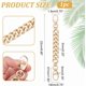 thumbnail image 2 of Cadenas de repuesto doradas de 8.6 pulgadas para bolso, extensor de cadena para bolso, extensor de correa de bolso, correas de cadena planas para bolso, cadena corta decorativa para bolso, 2 of 9