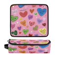 thumbnail image 6 of Hair Tools Storage with Heat Resistant Mat- Romantic Patterns Printed Curling Iron Travel Bag/Flat Iron Case for Women, 6 of 8