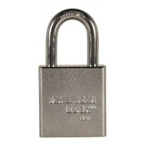 American Lock Keyed Padlock, 3/4 in,Rectangle,Silver A5200