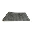 thumbnail image 2 of Ahgly Company Indoor Round Abstract Gray Modern Area Rugs, 4' Round, 2 of 4