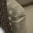 thumbnail image 2 of 2 Person Hanging Egg Chair - Outdoor Porch Swing Seat - Rustic Brown Patio Furniture, 2 of 5