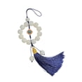 thumbnail image 2 of Mejor colgante para espejo retrovisor para coche para hombres y mujeres - Accesorio colgante de plástico blanco tejido con cadena para teléfono, 2 of 6
