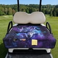 thumbnail image 2 of Xixirimido Golf Cart Seat Cover with 4 Pocket Quilted Golf Cart Seat Blanket Universal Club Car Seats Towel Fits 2-Person Carts Golf Carts Accessories, Wolf Butterfly Galaxy, 2 of 8