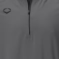 thumbnail image 5 of Evoshield Men's Long Sleeve Baseball BP Jacket Charcoal S, 5 of 6