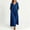 Light Blue, variant on Fit & Flare Dresses for Women 2026 Button Down Long Summer Dresses with Pockets Petticoat Henley 3/4 Sleeve Tea-Length Black Adaptable Summer Dress for Women L