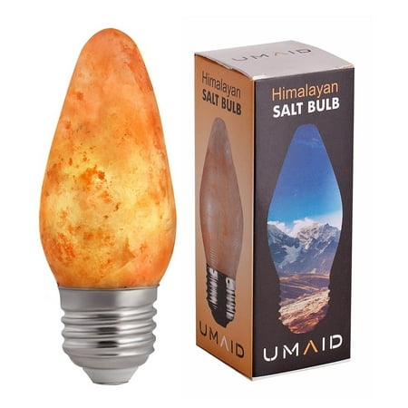 Natural Himalayan Salt Bulb by UmAid - Energy Saving 40 Watt Light ... Natural Himalayan Salt Bulb by UmAid - Energy Saving 40 Watt Light ...