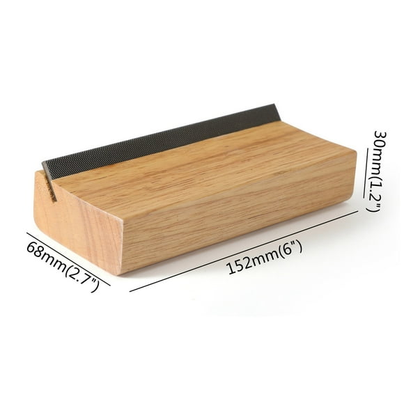 Matoen 2-in-1 Wood Guitar Fret Beveling File 90 Degree Fret End Beveling File Guitar Fret End Dressing