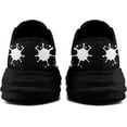 thumbnail image 4 of Coolcustomize Men's Fashion Canvas Sneaker Low Top Flat Casual Shoes Women's Vibrant Skull Lightweight Comfort Walking Shoes, 4 of 6