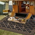 thumbnail image 5 of Gaderth Outdoor Rug,Waterproof Reversible Rug Patio Rug Modern Camping RV Plastic Straw Rug Geometric Area Rug for Backyard, Deck, Picnic, Porch, Beach, 5 of 11