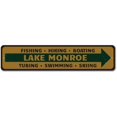 thumbnail image 2 of Lake Directional Novelty Decor, Metal Wall Sign - 4x18 Inches, 2 of 4
