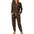 thumbnail image 4 of Tutolipy Dachshund Printed Women's Pajama Sets Musical Note Printed Sleepwear Soft Pjs Set Crewneck Loungewear with Jogger Pants Nightwear Set, XL, 4 of 7